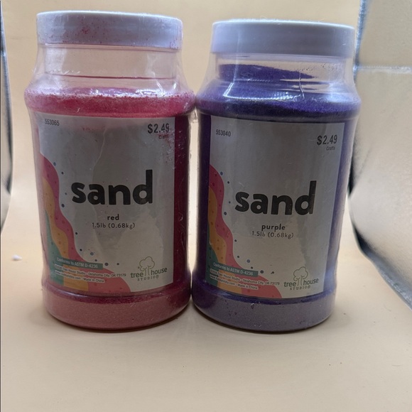 Treehouse Studios Other - Treehouse Studios Sand Jar Set - Red & Purple